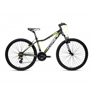 CORE Razor 26" Shimano 3x7, vidlice ZOOM - černo-žlut&yacute; 